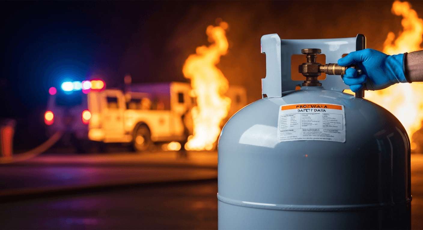 **Deerfield Brush Fire: Two Propane Tanks Explode, Sparking Safety Alert**