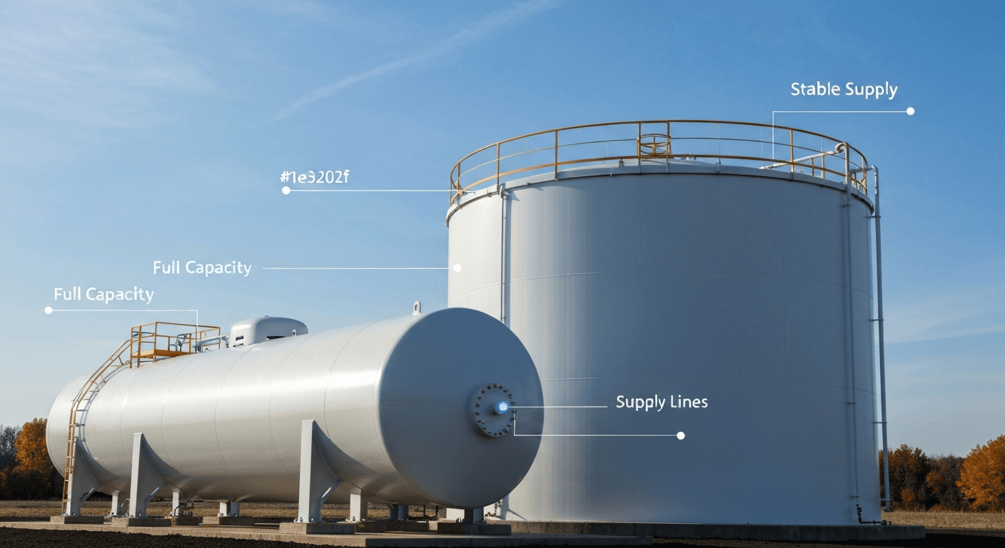 **Propane Stocks Soar: 31% Above Average, Promising Stable Winter Prices**