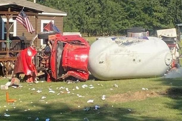 Propane Truck Crash Cleared, Residents Return in Vardaman, Mississippi