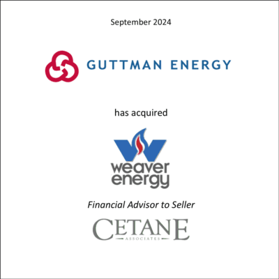 Cetane Announces the Sale of Weaver Energy, Inc.