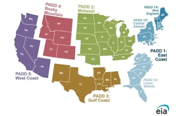 Weekly Propane Pricing Shifts Across PADD Regions