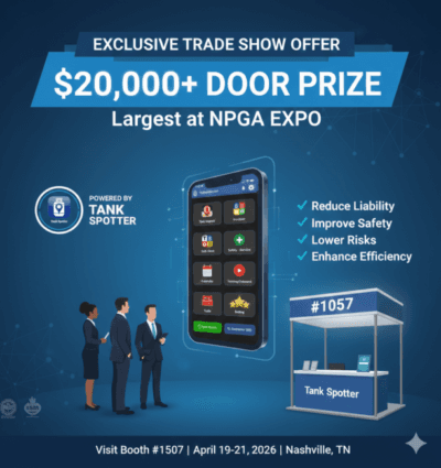 Exclusive Trade Show Offer at Booth #1057 – Tank Spotter
