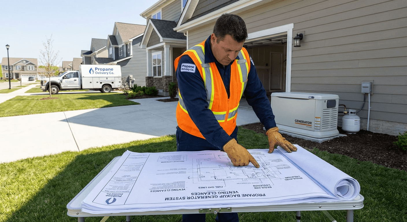 Requirements for propane generator system installation