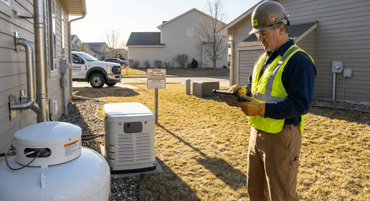 Requirements for propane generator system installation
