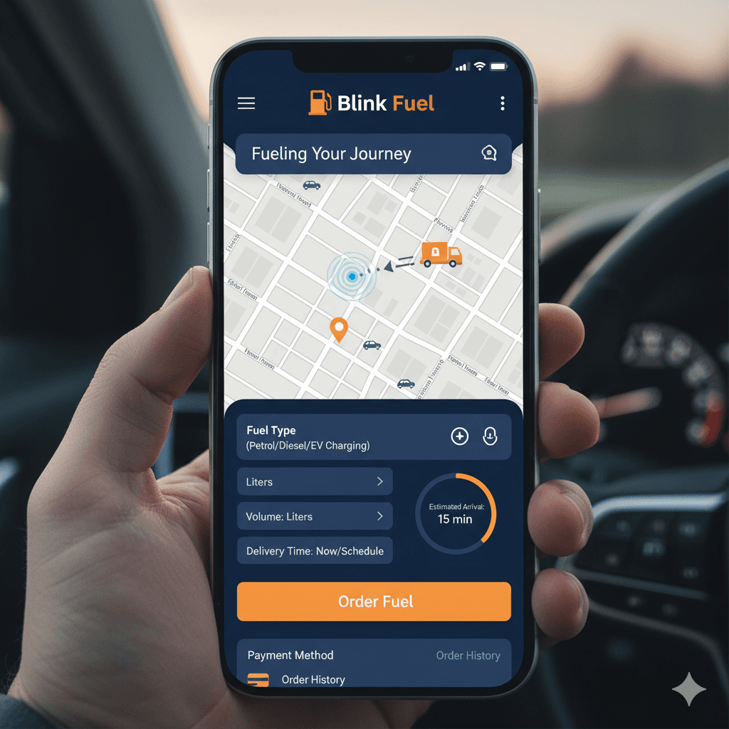 Blink Fuel branded app screenshot